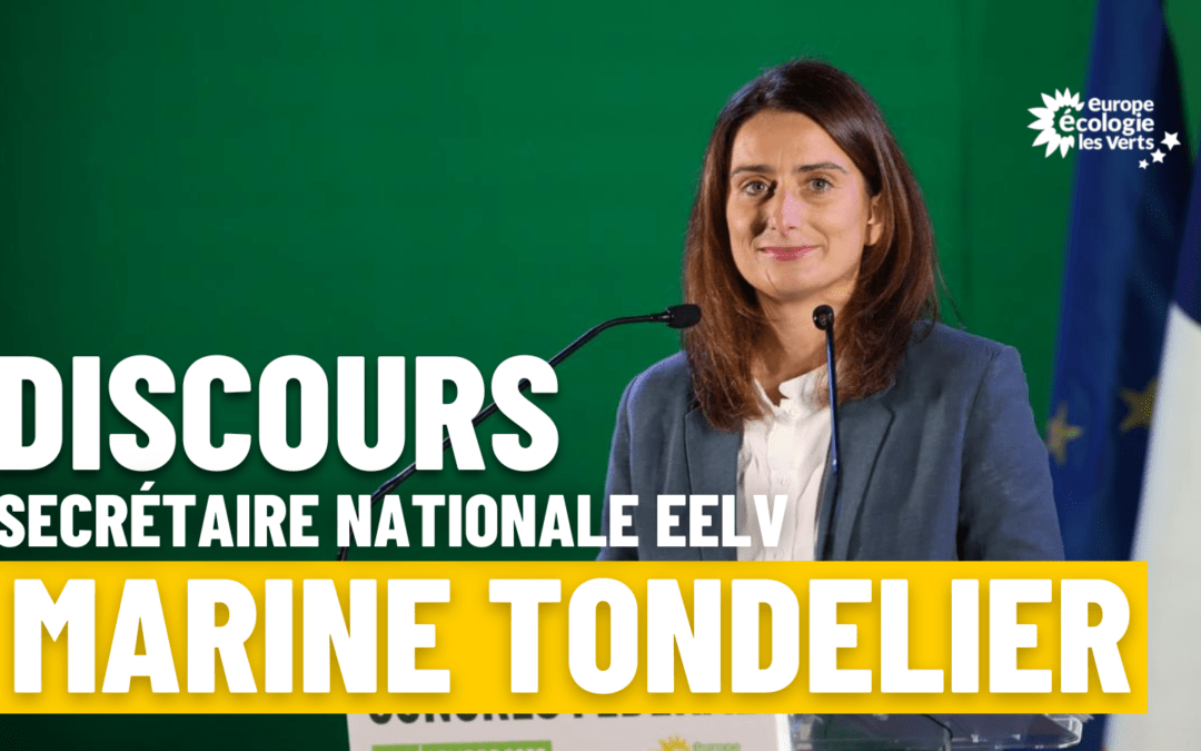 Discours de Marine TONDELIER, Secrétaire nationale d’EELV – 10 décembre 2022 à Rungis