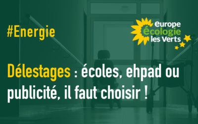 Délestages : écoles, ehpad ou publicité, il faut choisir !