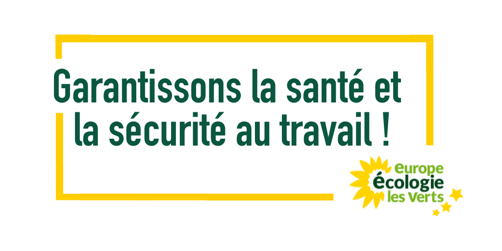 Garantissons la santé et la sécurité au travail !