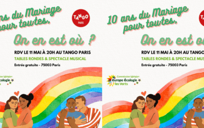 EELV fête les 10 ans du mariage pour toutes et tous au Tango !