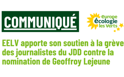 EELV apporte son soutien à la grève des journalistes du JDD contre la nomination de Geoffroy Lejeune