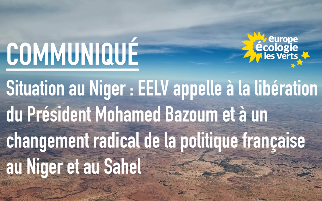 Situation au Niger : EELV appelle à la libération du Président Mohamed Bazoum et à un changement radical de la politique française au Niger et au Sahel 