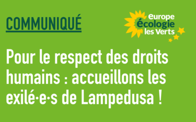 Pour le respect des droits humains : accueillons les exilé-es de Lampedusa !